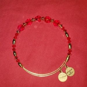 Alex And Ani red beaded bracelet